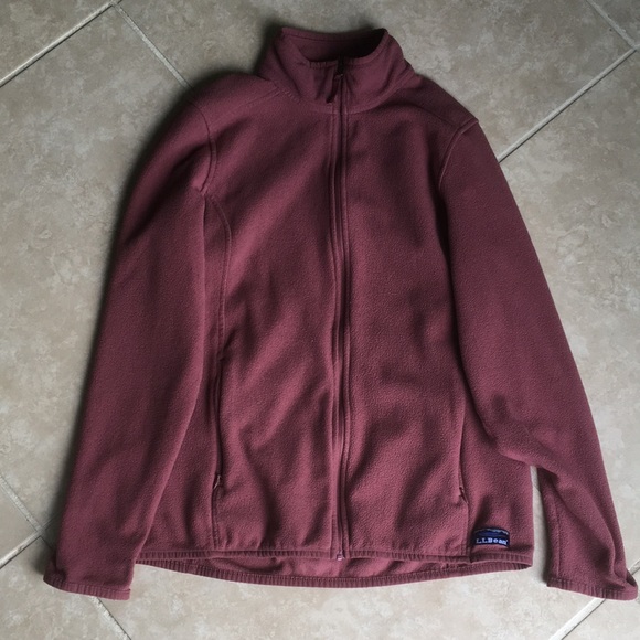 LL Bean Fleece full zip jacket - Picture 1 of 8